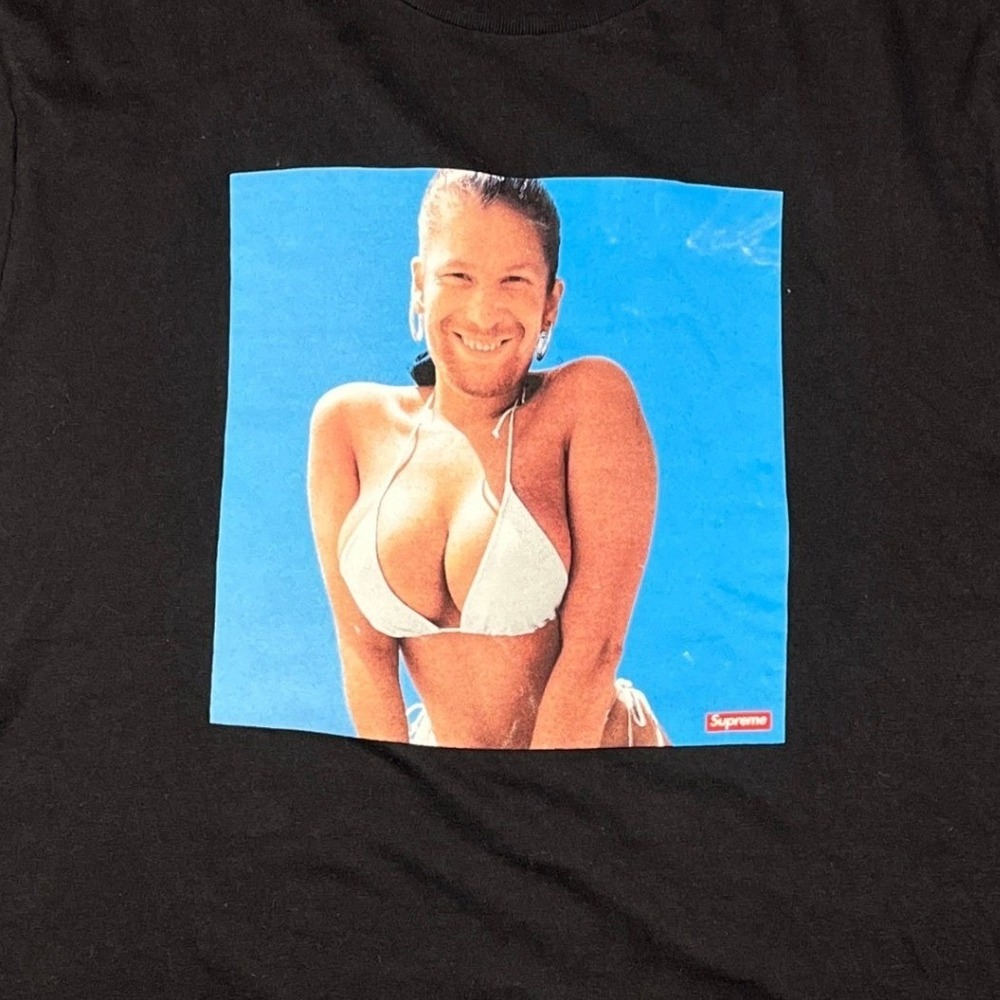 Supreme Aphex Twin Windowlicker T-Shirt Black Mens Large Graphic Tee - Picture 3 of 6